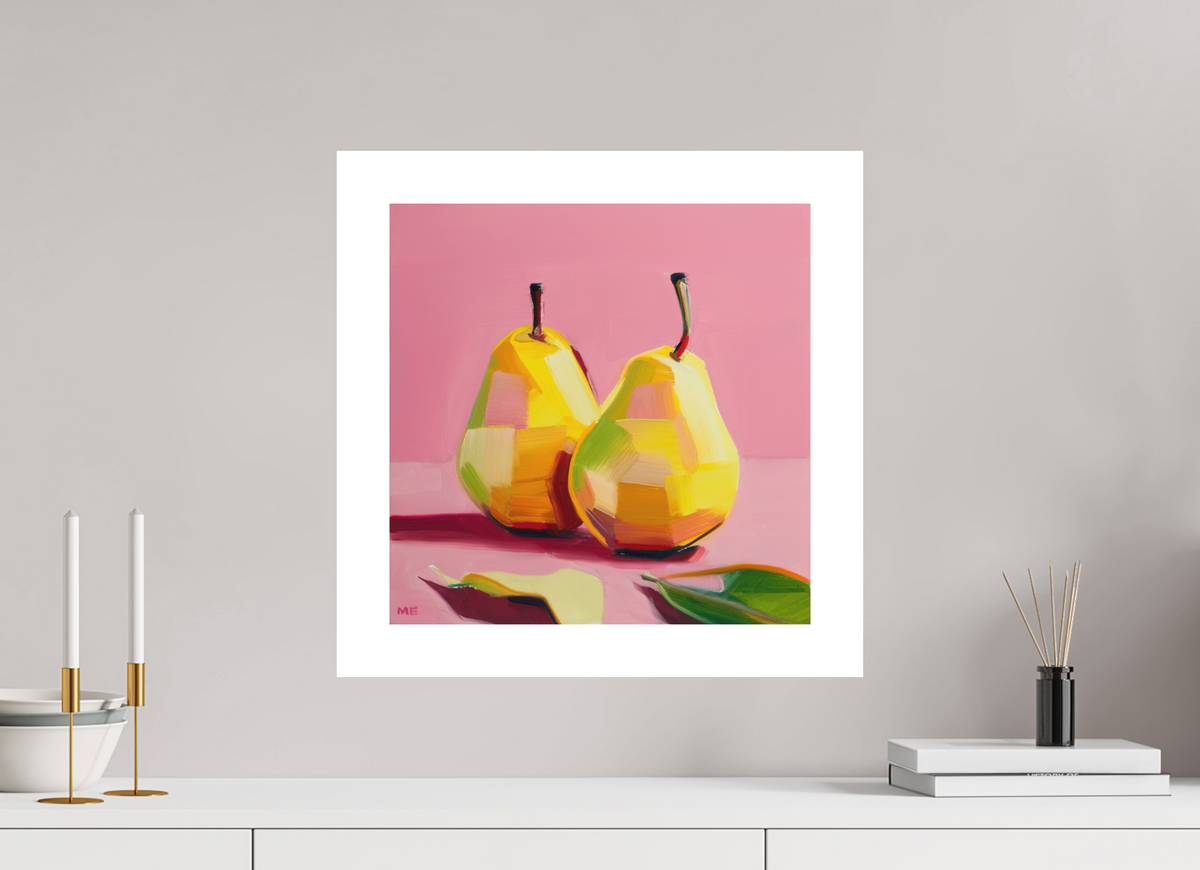 40 x 40 cm, Zoom Large Pears Pink