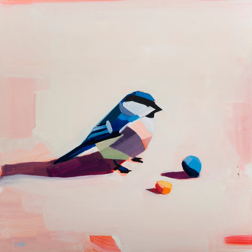 Blaumeise 2 / Oil on Wood