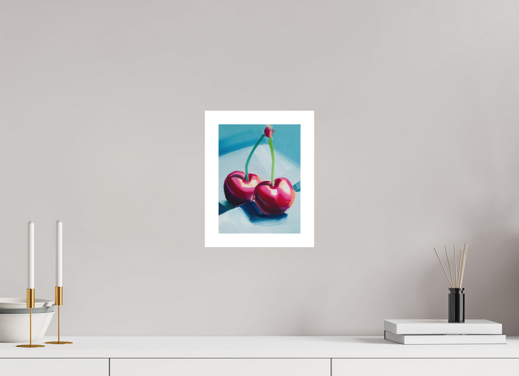 18 x 24 cm, Canson Arches Aquarelle 3cm Weissrand Two Cherries