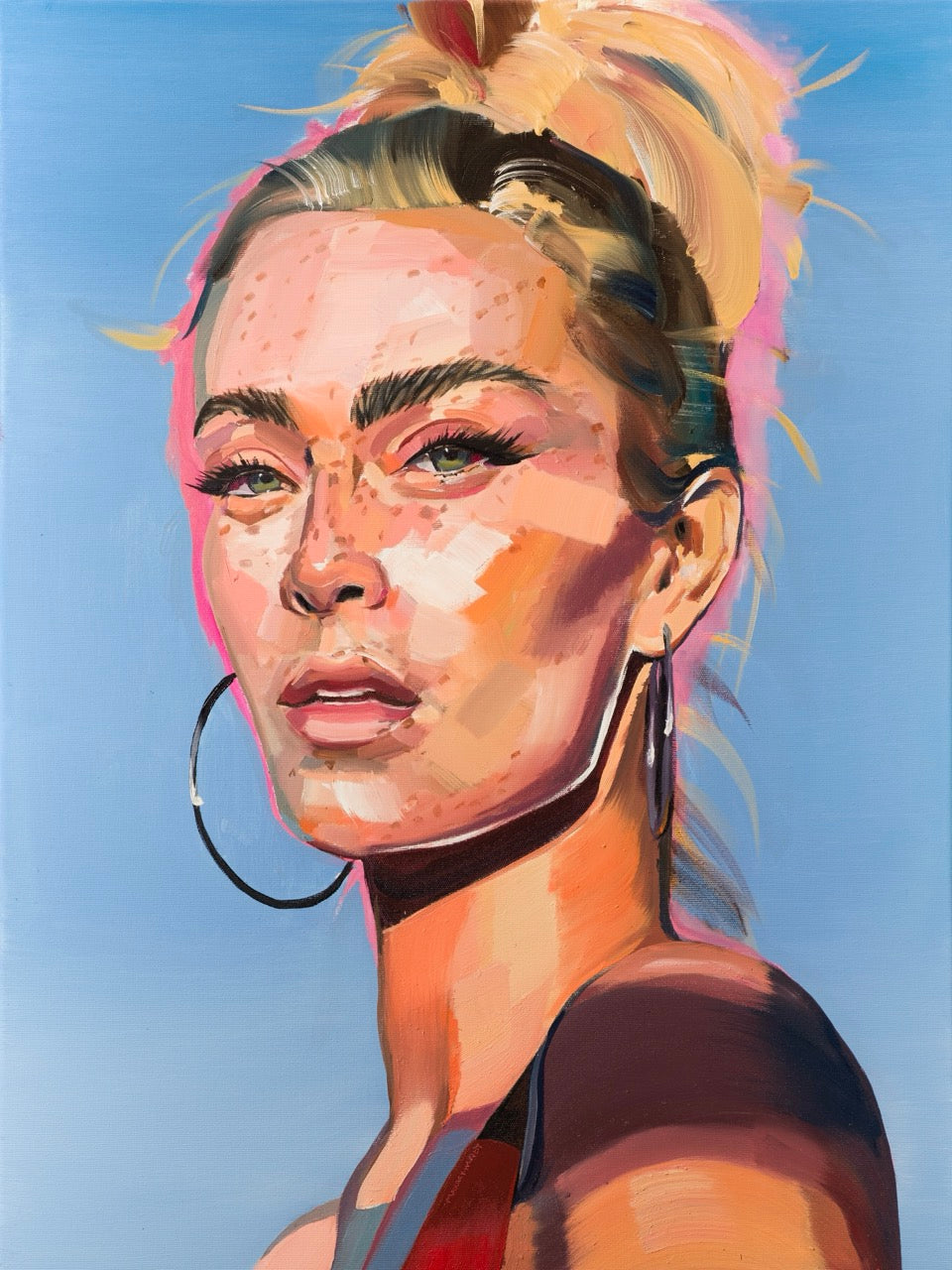 Sky Girl / Oil on Canvas