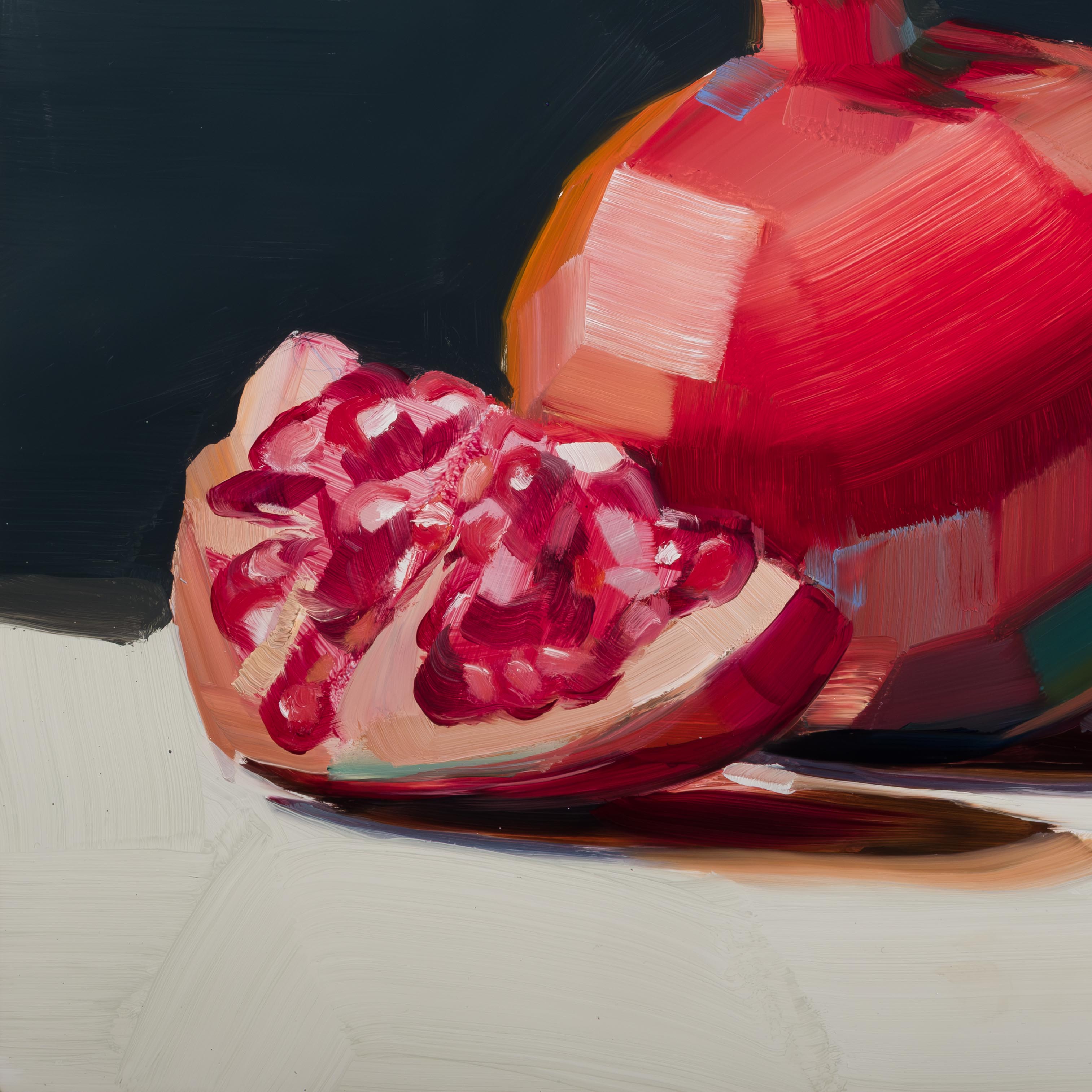 Royal Pomegranate / Oil on Wood