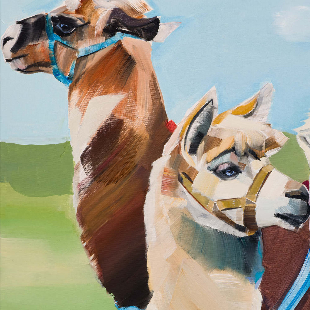 Three Strangers / Oil on Canvas