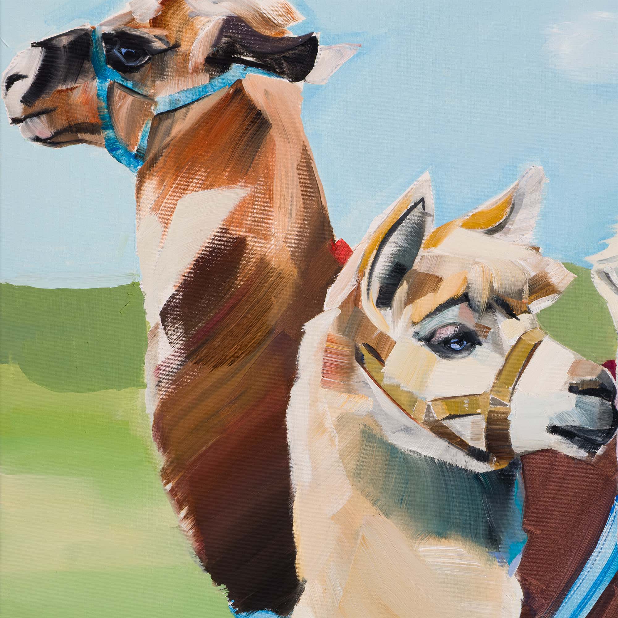 Three Strangers / Oil on Canvas